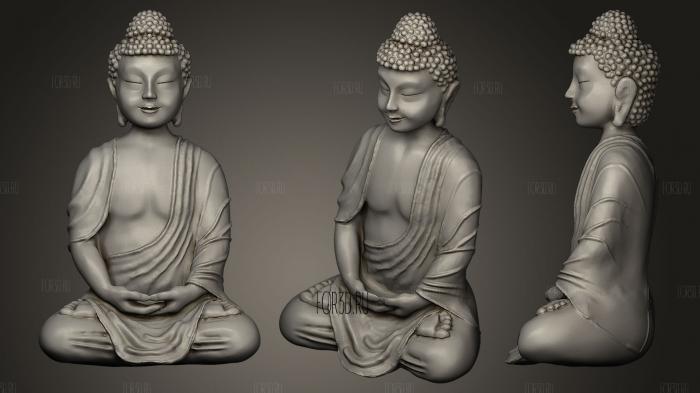 Статуя Будды 3d stl модель для ЧПУ